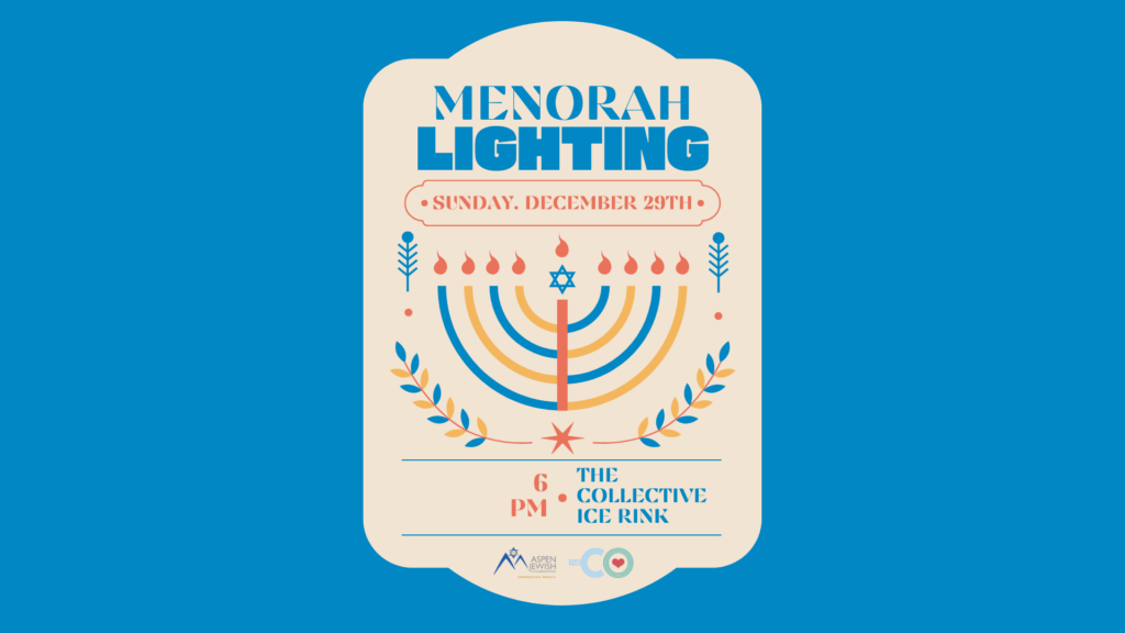 Menorah Lighting Ceremony on December 29th, 6pm at the Collective Ice Rink