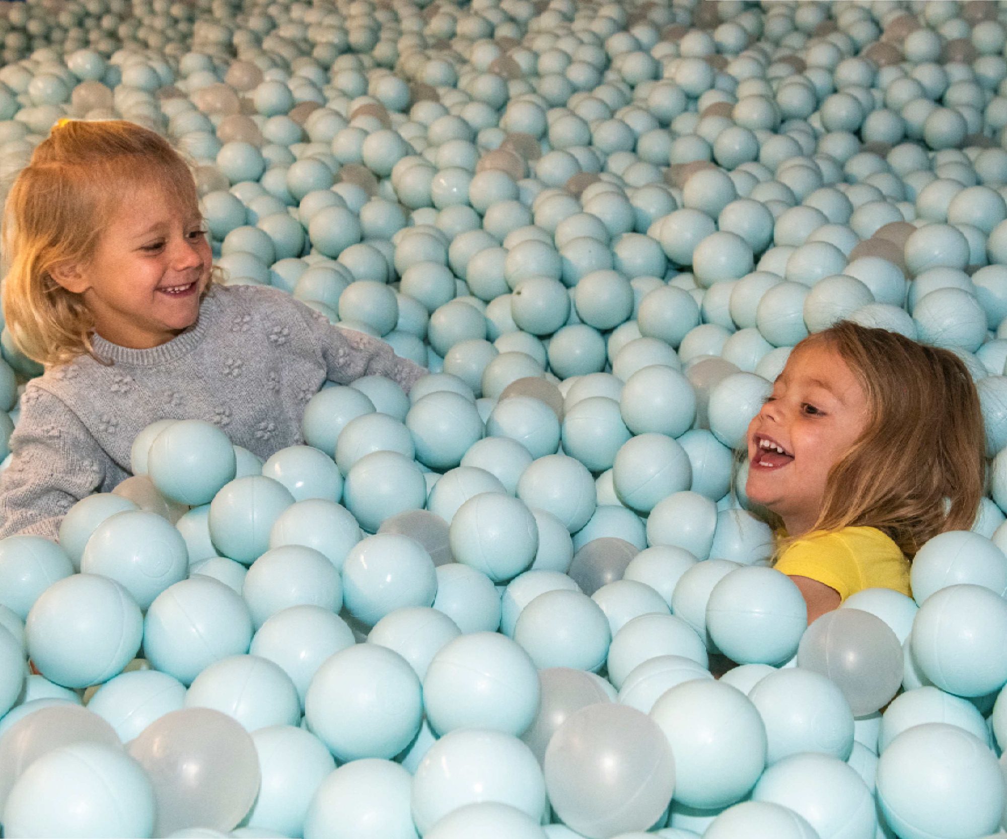 Kids laughing in the ball pit, The Collective Snowmass