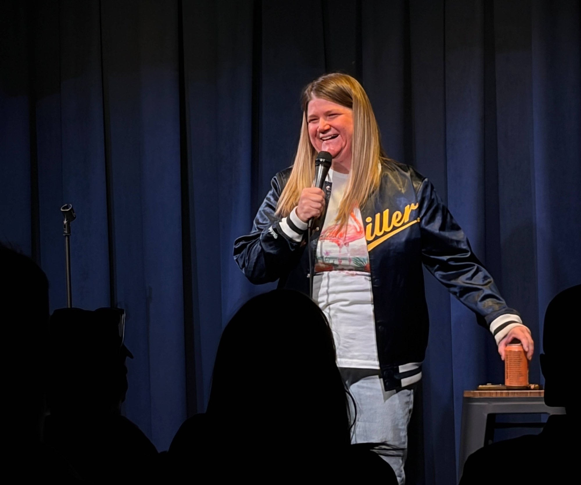 Comedian Brittany Lyseng performing at Snowmass Live, The Collective Snowmass